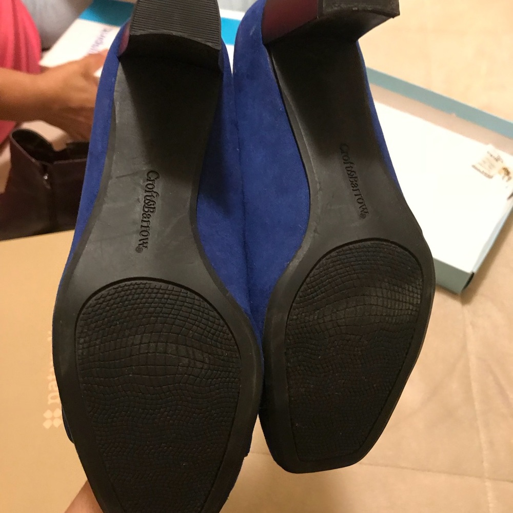 Blue button heels - Picture 2 of 2